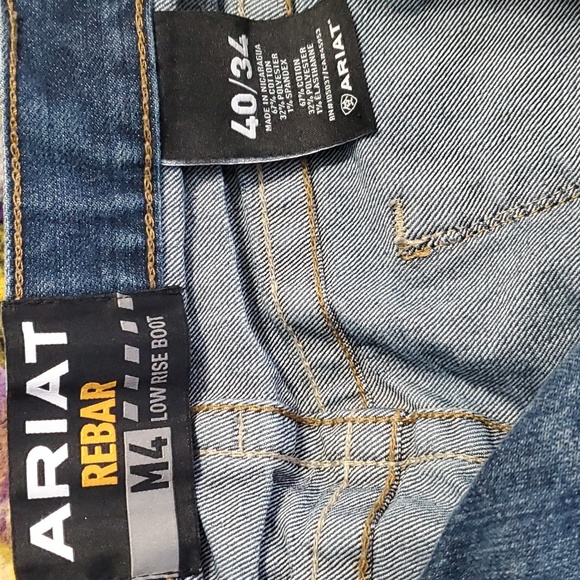 Mens Ariat Rebar Jeans - Picture 4 of 6